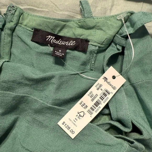 Madewell Tie-Back Midi Dress NWT - Picture 2 of 5